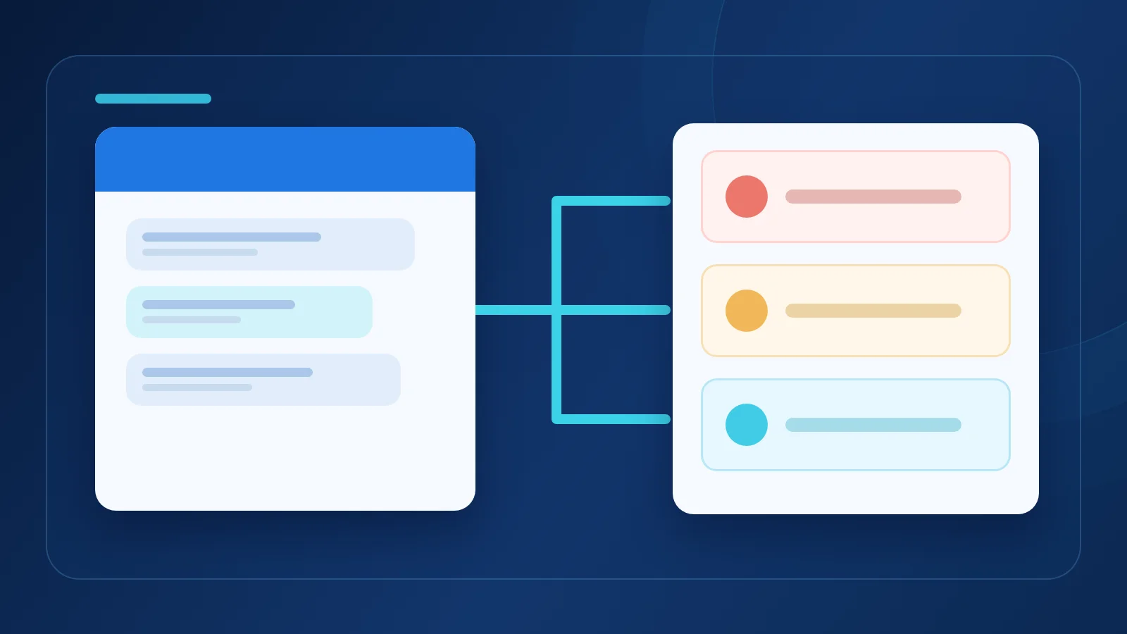Illustration of customer chats sorted into three priority lanes by urgency and impact